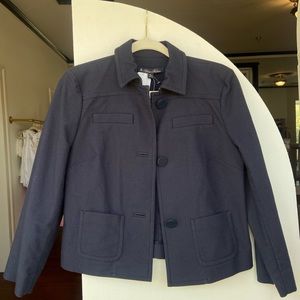 Navy Blue Brooks Brothers NTW Fitted Jacket